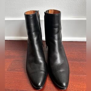 Madewell idris ankle boot with approximately 1 and 3/4” heel